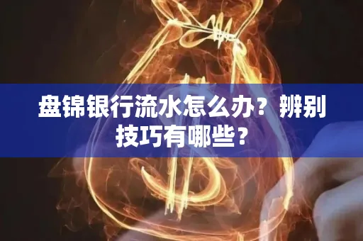盘锦银行流水怎么办？辨别技巧有哪些？